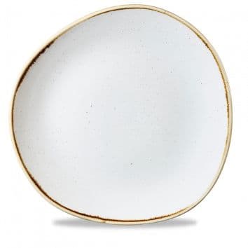 Тарелка мелкая "Волна" d28,6см, без борта, Stonecast, цвет Barley White