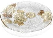Тарелка мелкая 37 см, декор CLEAR GOLD