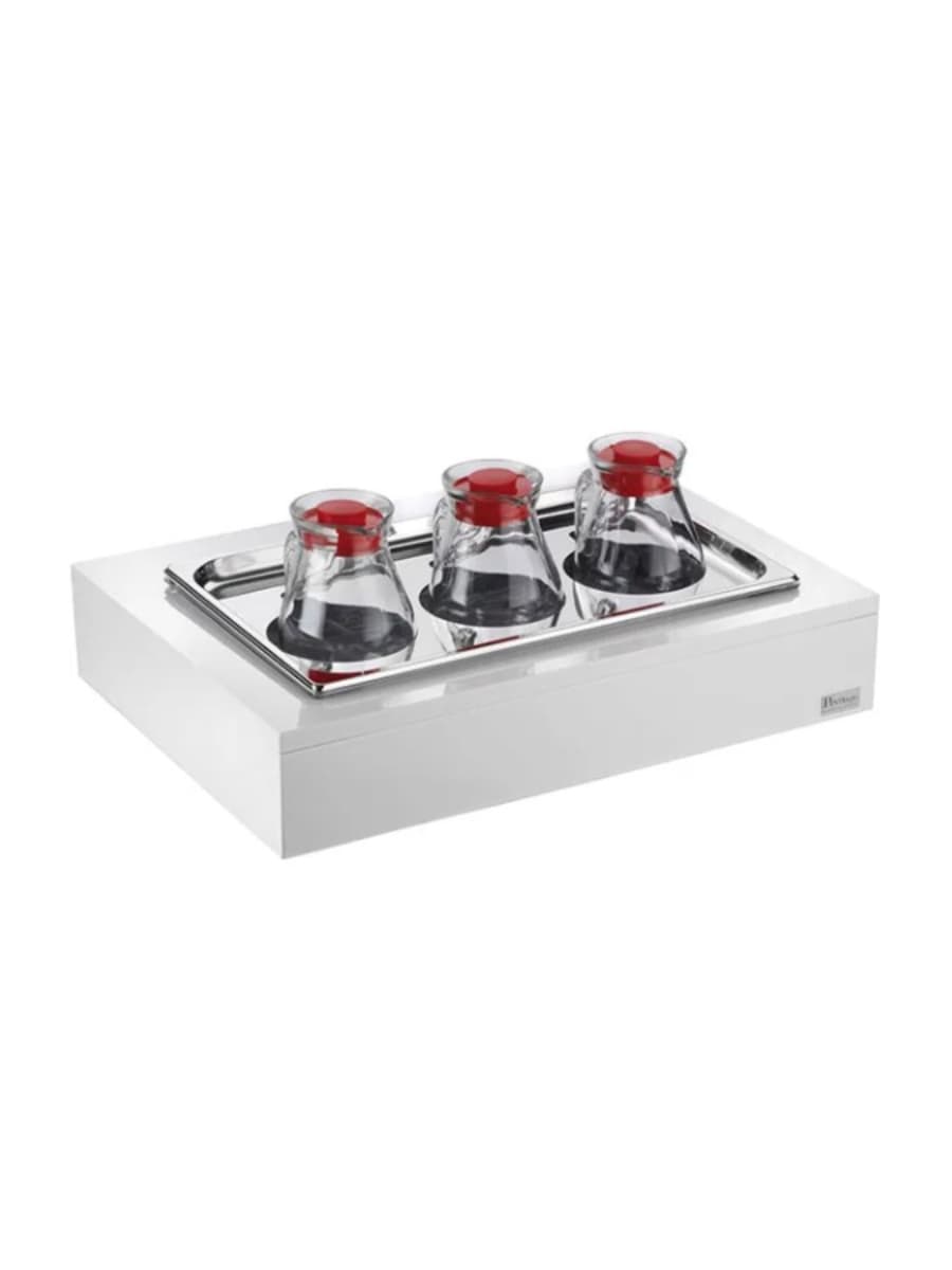 Станция буфетная для охлаждения, Pintinox, Buffet, 46х64x12.2 см, на 3 кувшина
