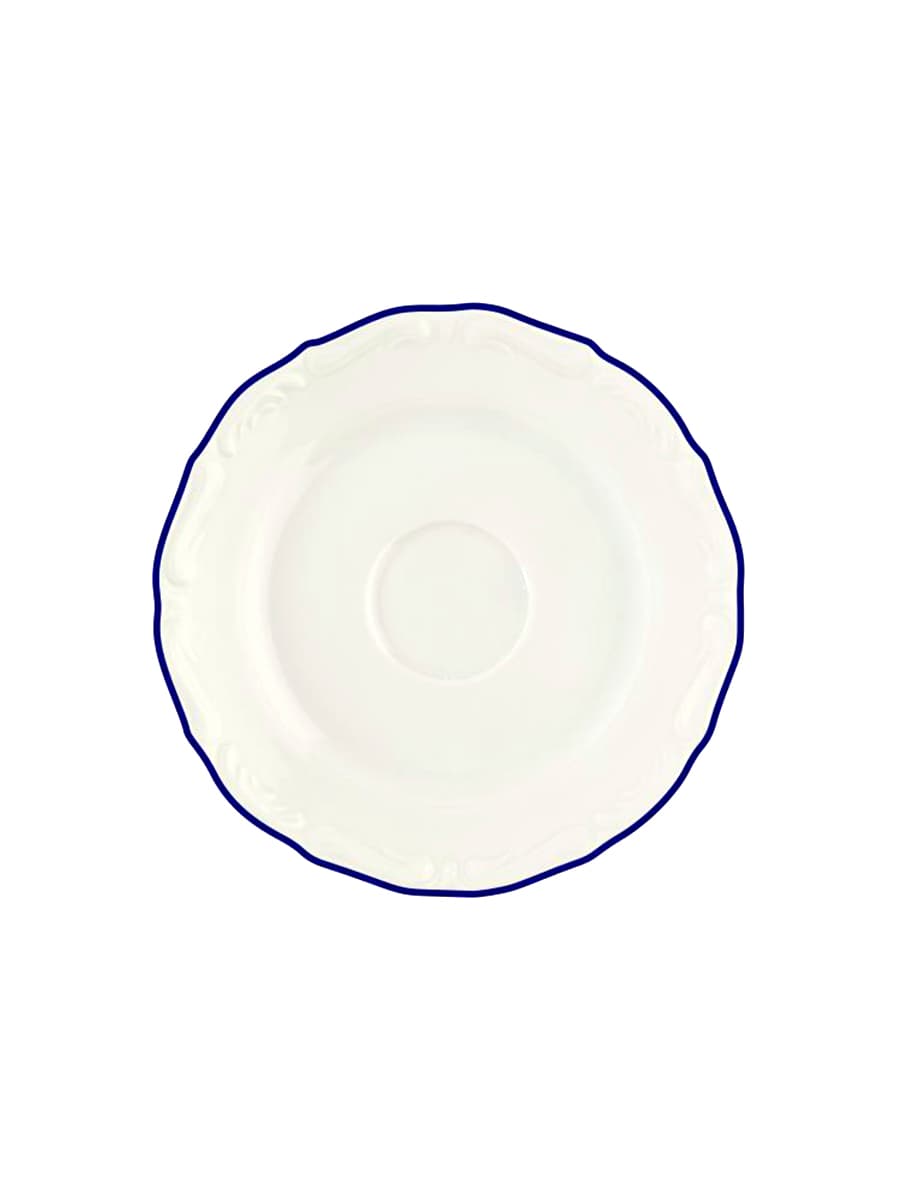 Блюдце, Porland, Maria with colored kant blue, 12 см