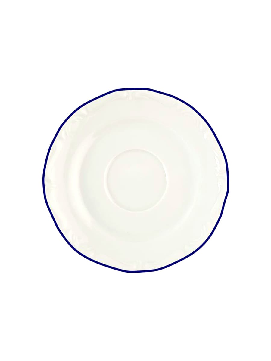 Блюдце, Porland, Maria with colored kant blue, 15 см