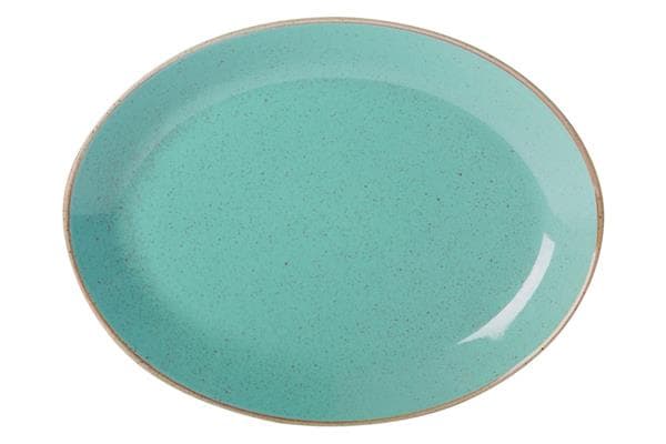 Блюдо овальное, Porland, Seasons Turquoise, 18x14 см