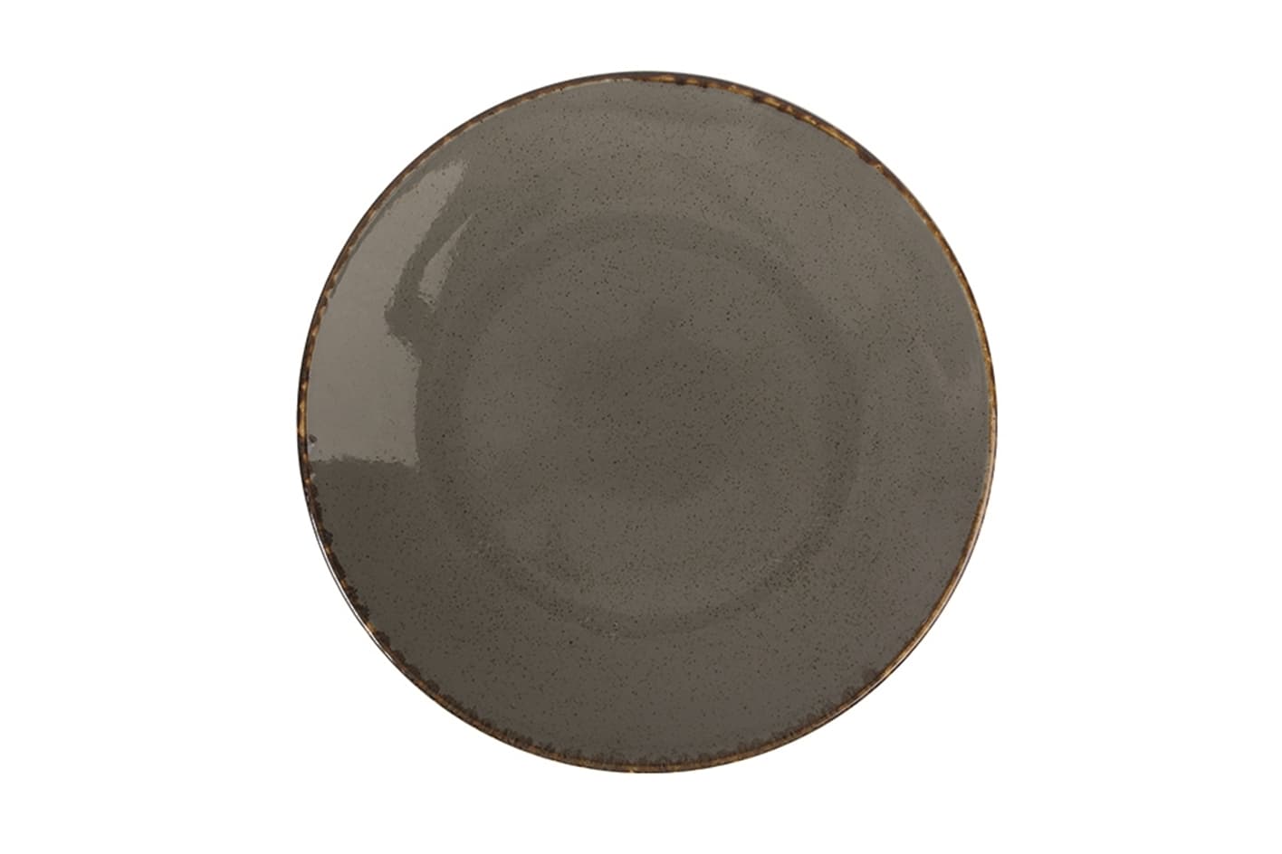 Тарелка плоская, Porland, Seasons Dark Grey, 30 см