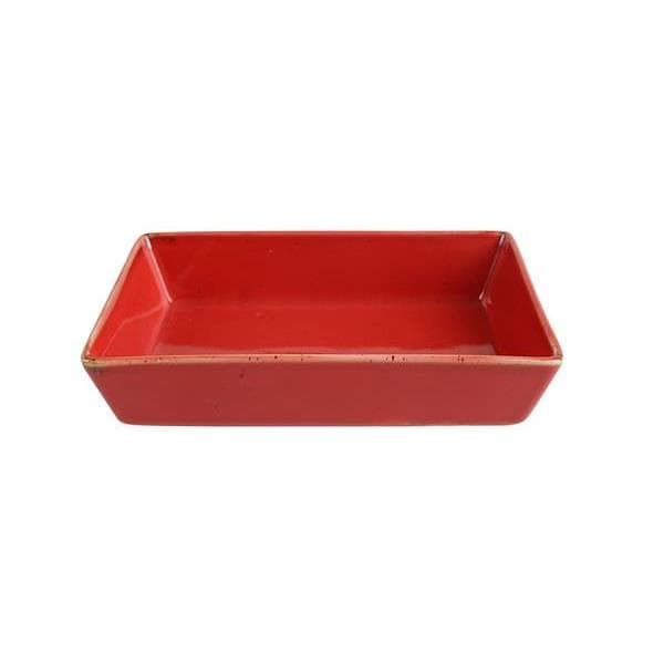 Салатник прямоугольный, Porland, Seasons Red, 13х9 см