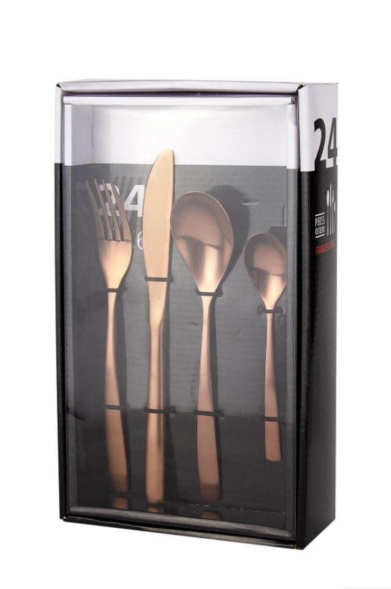 Набор столовых приборов Comas, BCN Colors COPPER (24 шт)