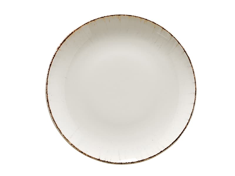 Тарелка глубокая, Bonna, Retro коричневый край, 20 см, h=4см, 500 мл